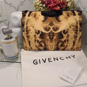 Givenchy leather pouch clutch